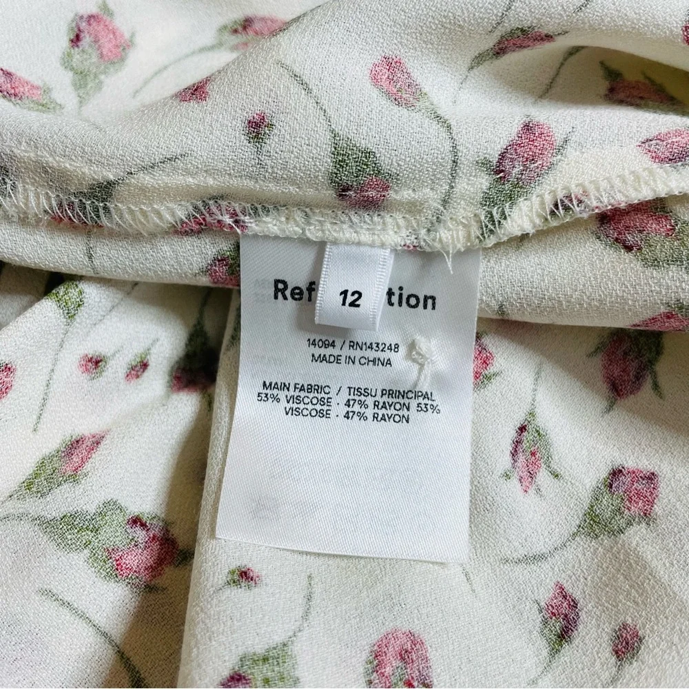 Reformation mini rose print dress - Picture 9 of 15